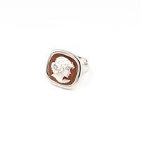 Anello Cameo Italiano Donna Classica in Argento A19